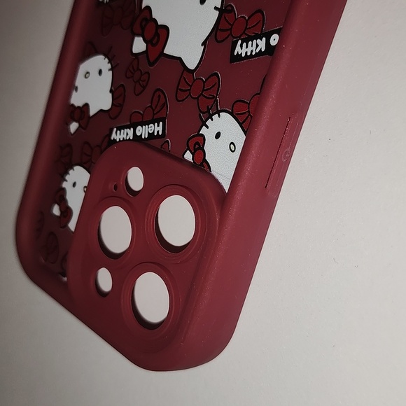 Brand new Apple IPhone 15 Pro Hello Kitty Silicone Phone case w. Wrist strap - Picture 8 of 10